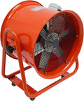 WEIGR Bauventilator ?400/450 Gebl?se, 2800 U/min Axiall¨¹fter Axial, 1100 W, 450 mm, Aluminium, Orange