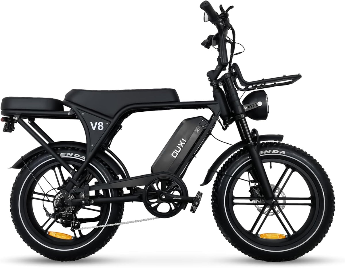 OUXI E-Bike 250 W Motor Elektrofahrrad, 25 km/h, 4.0 Zoll, 48 V, 15 Ah