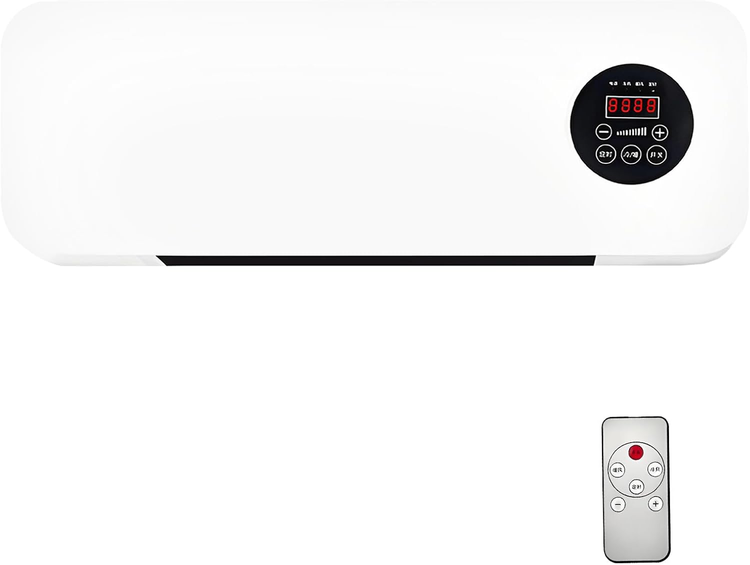 Sulobom Epicooler Klimaanlage Wandventilator, 1800 W, Wandventilator mit Fernbedienung, Split-Klimaanlage, ohne Au?eneinheit, Wei?/Schwarz