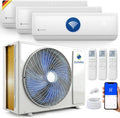 Zeniro 4D -20¡ãC Split-Klimaanlage, 2, 6 kW, 3, 5 kW, 18000 BTU, 5, 3 kW, App-/WLAN-Steuerung, Wei?/Blau