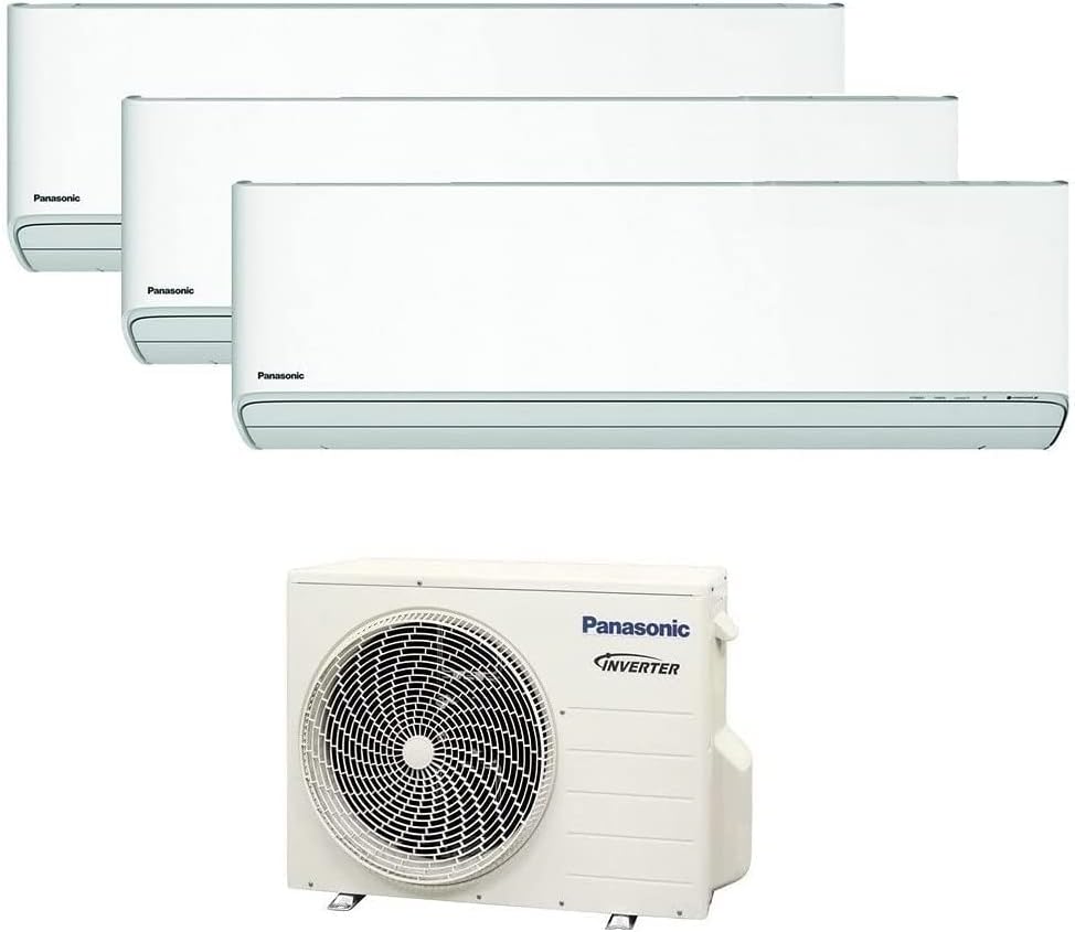 Panasonic - ETHEREA R32 Panasonic 9000+9000+18000 BTU A++ Trial Split Klimaanlage, Heizung, 24 Stunden, WLAN, App