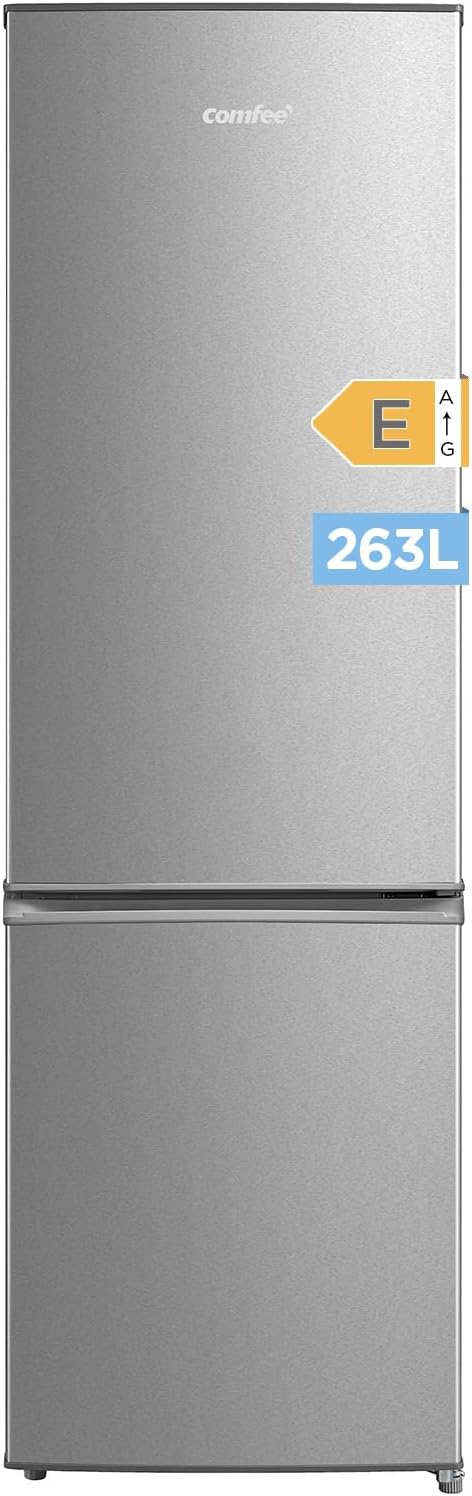 Comfee RCB359IX2 Kombi-K¨¹hlschrank, Gefrierschrank, B¨¹ro, 177,3 cm, 197 l, 65 l, 39 dB