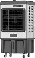 Yajuer Pers?nlicher Verdunstungsk¨¹hler Mobile Klimaanlage, B¨¹ros und Au?enbereiche(62 * 42 * 130 cm), 3 Geschwindigkeiten, Grau/Schwarz, Oszillation