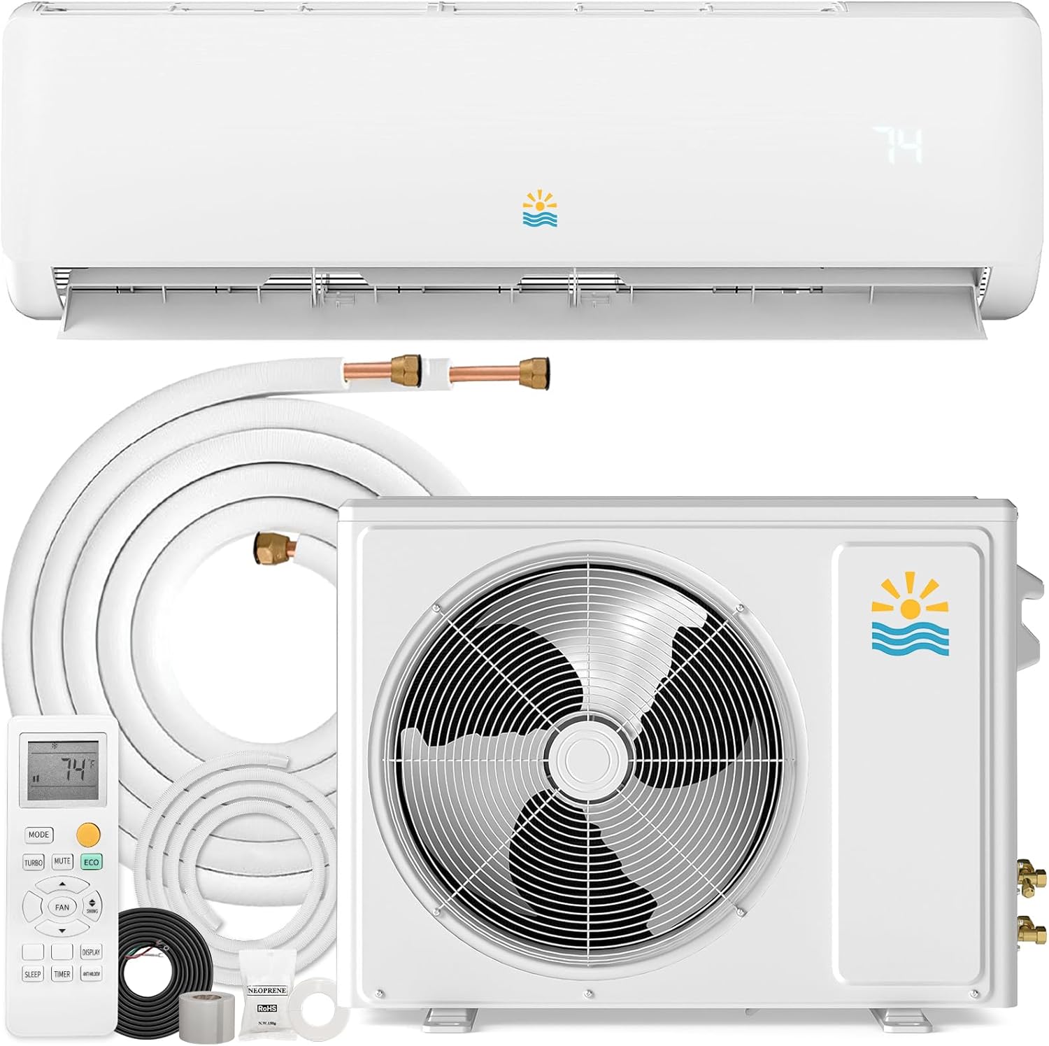 OYLUS SEER2 Split-Klimaanlage, 18000 BTU, 230 V, Wei?