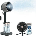 Shark FlexBreeze Pro Mist kabelloser Innen- & Au?enventilator mit Au?ennebelsystem, Nebelventilator, 35 cm, 7 kg