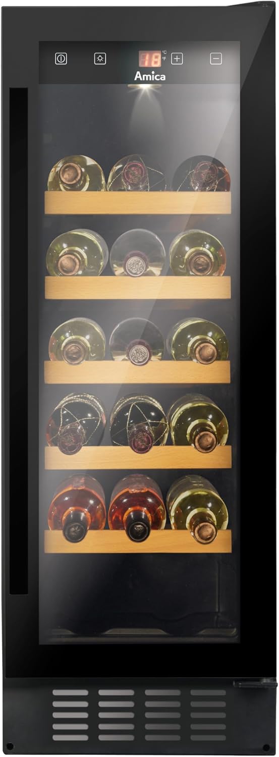 Amica Weink¨¹hlschrank, Weinkuehlschrank, 0,75 l, 20 ¡ãC, 62 cm