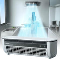 Generisch Tragbare Klimaanlage kabellosem Laden Wandventilator, 10 dB, Wandmontage f¨¹r K¨¹che, Schlafzimmer und B¨¹ro, Wei?/Schwarz