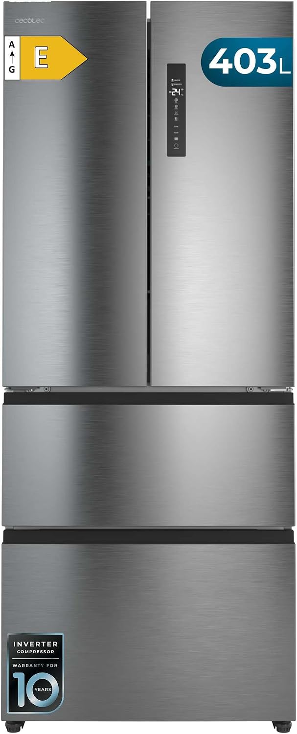 Cecotec CoolMarket FD 420 K¨¹hlschrank f¨¹r franz?sische T¨¹r, Automatisch, 32 ¡ãC, 4 Stunden