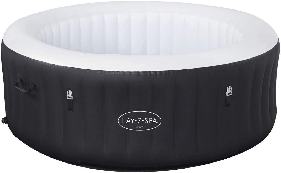 Bestway Miami aufblasbarer K?rper Ersatzteil, passend f¨¹r 2016 Lay Z Spa Miami 54123, Schwarz/Wei?