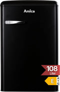 Amica KS 15617 MS K¨¹hlschrank, 8 Stunden, 61,5 cm, 37 dB, LED, Schwarz