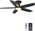 Ohniyou Deckenventilator mit Beleuchtung und Fernbedienung, Wei?