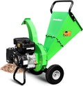 GARDENBEAUT S3 Benzin H?cksler, max. 76 mm Astst?rke, Holz H?cksler Gartenh?cksler, Takt Benzinmotor, Gr¨¹n/Schwarz