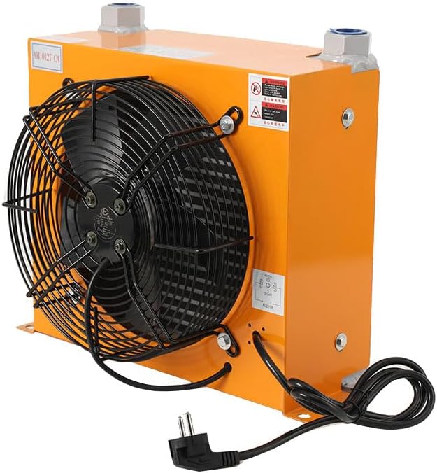 Cozyel AH1012T-CA Hydraulischer Luftk¨¹hler, L¨¹fterspannung: 220 V/50 Hz Anwendung, 100L, Orange/Schwarz, Aluminium