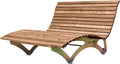 Liege Waldsofa Classic, Thermokiefer, 2-3 SCALANT, f¨¹r 2-3 Personen, Holzliege f¨¹r den Garten, feuerverzinkt, wasserbest?ndig, Sonnenliege