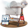 KUNU Babybett - Beistellbett, Reisebett, Matratze, F¨¹r unterwegs, 39 cm, 83 cm
