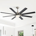 Sofucor 132 cm Deckenventilator mit Beleuchtung, Schlafzimmer, 20 dB, 3,5 m, 6,5 m, 12,5 cm, 25 cm, Schwarz, Dauerbetrieb