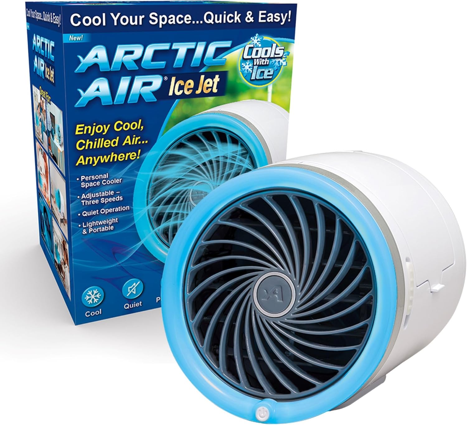 Arctic Air Ice Jet Pers?nlicher Raumk¨¹hler, Ventilator, Schlafzimmer, LED