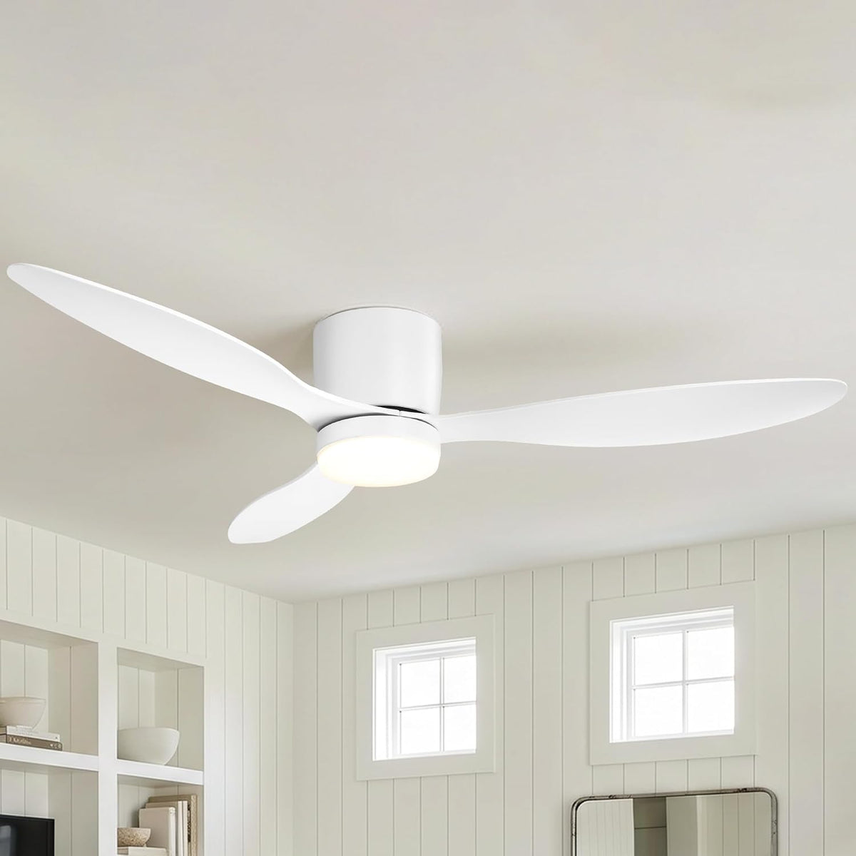 Parrot Uncle Deckenventilator mit Beleuchtung, Automatisch, Lampe, Schlafzimmer, 8 Stunden