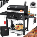 KESSER Holzkohlegrill XXL Grillwagen Set mit Deckel & Thermometer, Praktisch, Garten, 41,5 cm, 24 cm, Edelstahl
