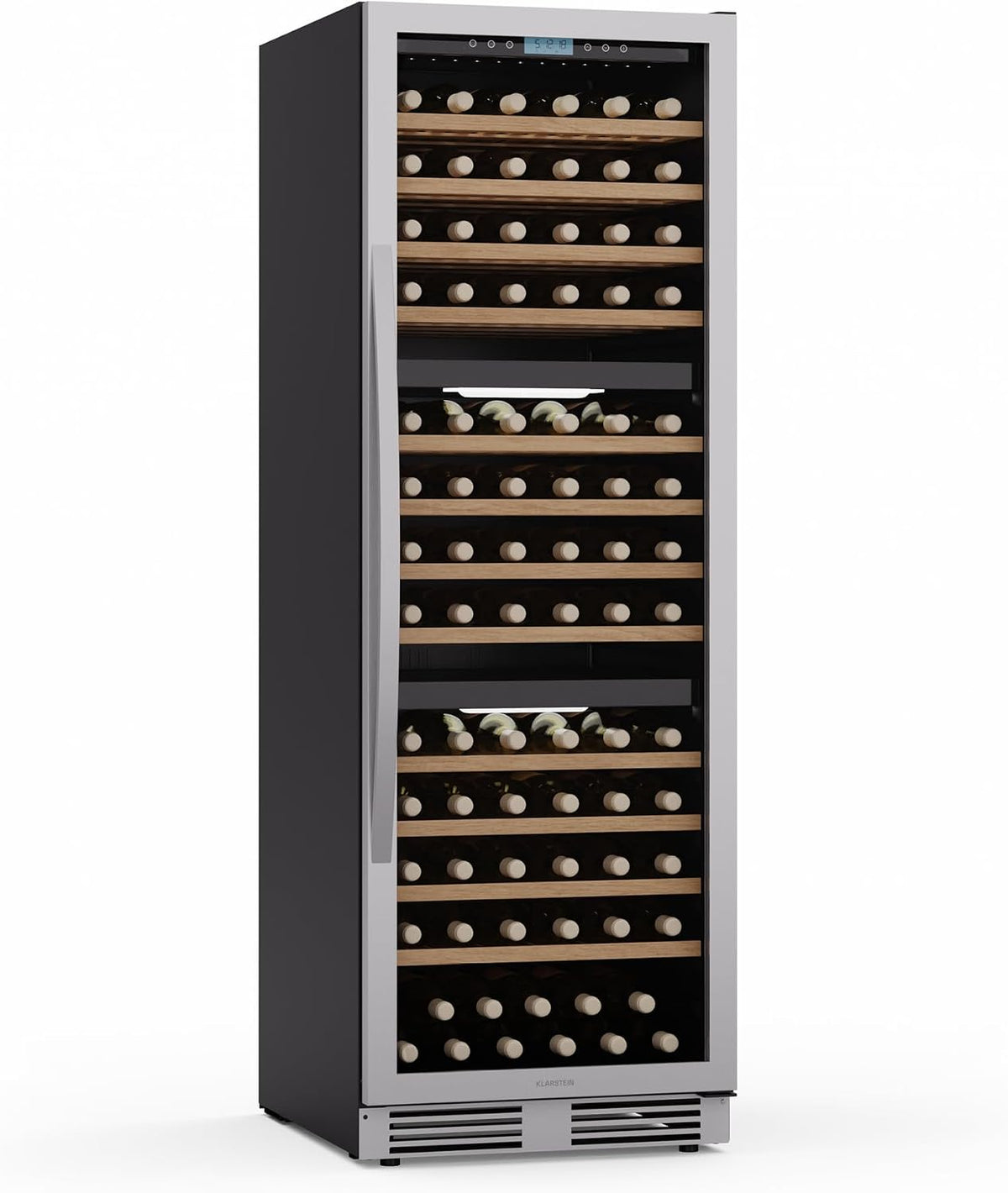 Klarstein Vinovilla Trio Weink¨¹hlschrank, Optisch, Mehrzweckk¨¹hlschrank, Rot