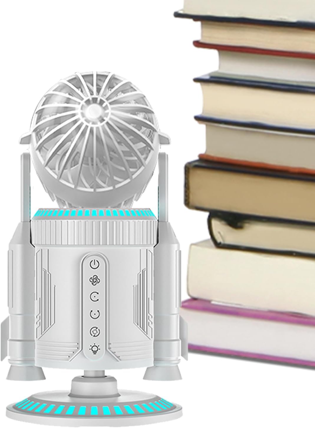 Generisch Tischventilator, Produktgr??e: 16 ¡Á 14, 8 ¡Á 32, 5 cm, drehbarer Luftzirkulator f¨¹r K¨¹hlung, 5000 U/min, tragbar, elektrisch, leise