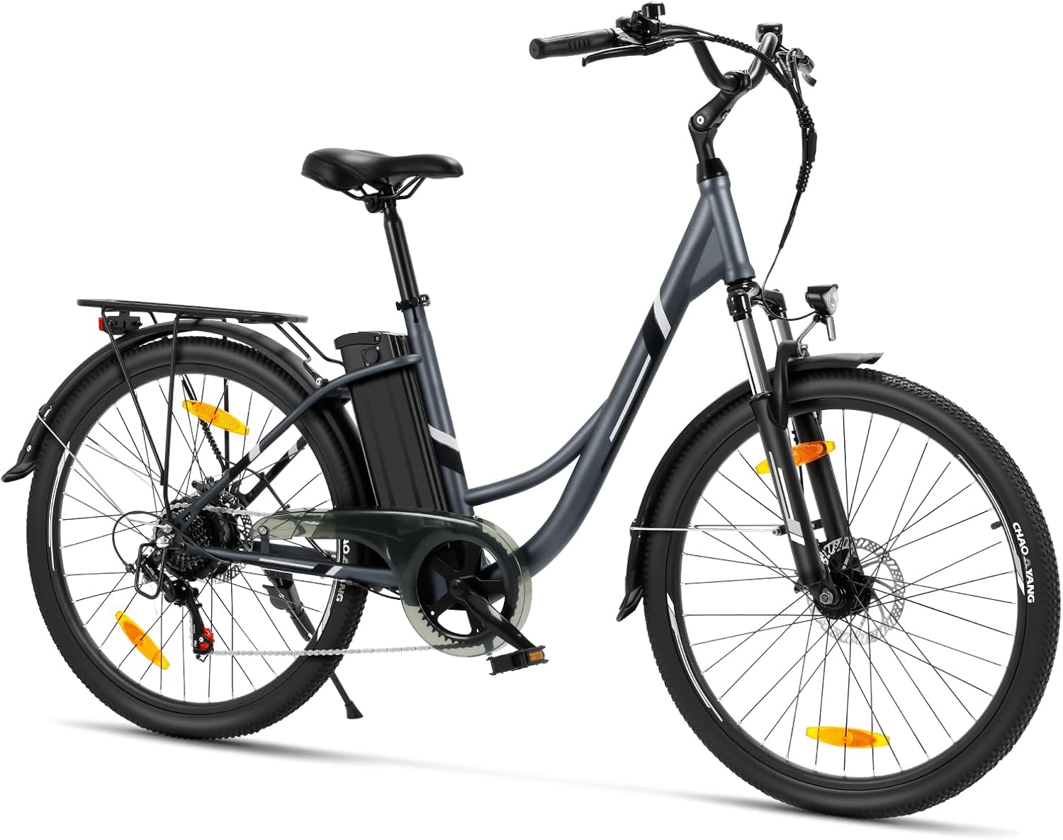 Touroll B1 26 Zoll City E-Bike mit 250 W Motor und 36 V 15.6 Ah Akku Pedelec Cityr?der, Elektrofahrrad, 80 mm, 5 cm