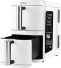 Ninja SL400EUWH Doppel XL Doppel-Hei?luftfritteuse, 9, 5 Liter, 9, 5 L, wei?