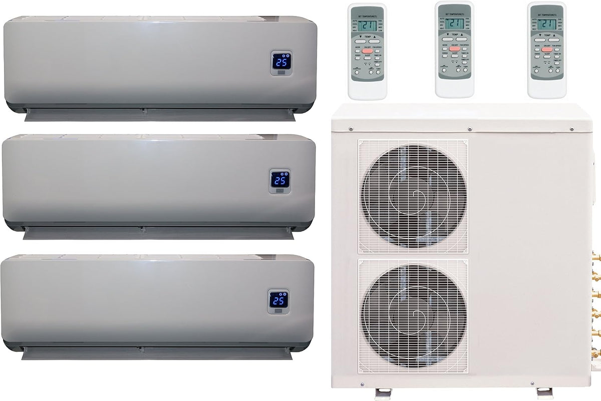 Comfee MS11M6-27HRFN1-TRIO Full-Inverter Split-Klimager?t 3 ¡Á 9000 BTU inklusive, TRIO-Spli-Klimaanlage, 15 ¡ãC